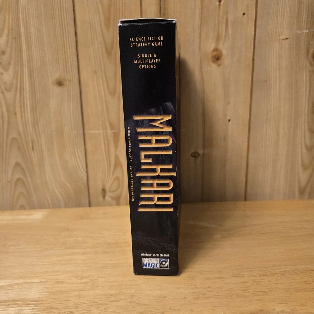 Malkari PC Game 1999 Big Box Open‎ Box Sealed Disc Complete